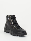 Paul Green – Schnürboots aus Kalbleder Schwarz