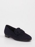 Mannori - Slipper aus Veloursleder in blau