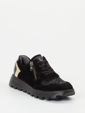 Waldläufer - Sneaker aus Veloursleder in schwarz