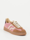 Gant – Retro-Sneaker aus Veloursleder und Cord in Rosa