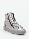 Paul Green - Sneaker High aus Metallic in silber