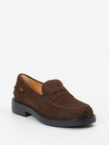 Tod's – Loafer aus Veloursleder schokoladenbraun