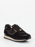 Hassia - Sneaker aus Veloursleder in schwarz