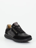 Hartjes – Komfort-Sneaker aus Velours- und Glattleder Schwarz