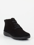 Semler – Komfort-Stiefelette aus Veloursleder schwarz