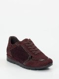 Semler – Komfort-Sneaker aus Veloursleder bordeaux