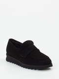 Mannori – Loafer aus Veloursleder schwarz