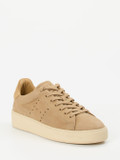 Hogan – Sneaker aus Nubukleder in Sandbeige