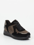 Semler – Komfort-Sneaker aus Veloursleder Taupe