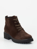 Waldläufer – Schnürboots aus Veloursleder Dunkelbraun