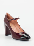 Konstantin Starke – Spangenpumps aus Hochglanzleder Bordeaux