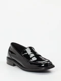 Sioux - Slipper aus Lackleder in schwarz