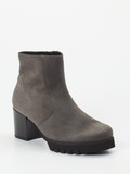 Semler – Blockabsatz-Stiefelette aus Nubukleder grau