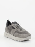 Kennel & Schmenger – Plateau-Sneaker aus Veloursleder grau
