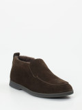 Henderson – Hausschuh aus Veloursleder dunkelbraun