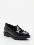 Konstantin Starke – Loafer aus Hochglanzleder schwarz