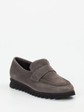 Mannori - Slipper aus Veloursleder in grau