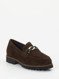 Sioux – Loafer aus Veloursleder Dunkelbraun