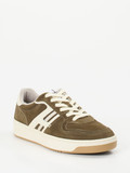 THE HOFF BRAND – Retro-Sneaker aus Veloursleder Olivgrün