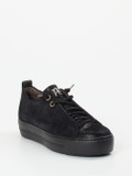 Paul Green – Plateau-Sneaker aus Nubukleder schwarz
