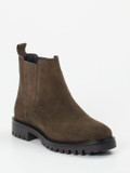 Ralph Harrison – Chelsea Boots aus Veloursleder olivbraun