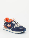 New Balance – Sneaker aus Veloursleder und Textil Marineblau