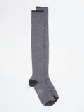 Alto Milano – Kniestrümpfe aus Textil mit Lurex-Details