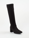 Gabor Comfort – Stretch-Stiefel aus Veloursleder schwarz