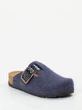 Rohde – Pantoletten aus Filz mit Lackriemen