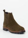 Ralph Harrison – Chelsea Boots aus Veloursleder olivgrün