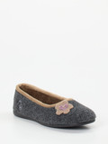 Thies – Ballerina-Hausschuh aus Filz in Anthrazit