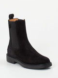 Tod's - Stiefelette aus Veloursleder in schwarz