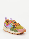 Flower Mountain – Outdoor-Sneaker aus Velours und Textil Multicolor