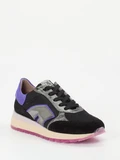 DL Sport - Sneaker aus Veloursleder in schwarz