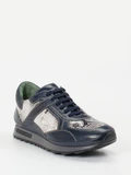 Galizio Torresi – Sneaker aus geprägtem Leder dunkelblau