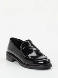 Andrea Puccini – Loafer aus Hochglanzleder schwarz