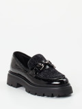 Andrea Puccini – Chunky-Loafer aus Lackleder Schwarz