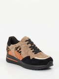 Semler – Sneaker aus Veloursleder mit Leopardmuster