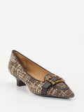 Konstantin Starke – Pumps aus Textil-Bouclé Dunkelbraun
