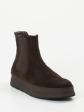 Truman's – Chelsea Boots aus Veloursleder Dunkelbraun