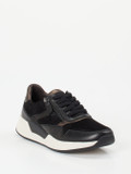 Gabor Comfort – Sneaker aus Velourleder in Schwarz