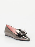 RAS – Loafer aus Metallicleder in Bronzeoptik