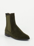 Truman's – Chelsea Boots aus Veloursleder olivgrün