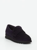 Mannori - Slipper aus Veloursleder in blau