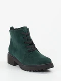 Waldläufer - Stiefelette aus Veloursleder in grün