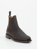 Sanders And Sanders – Chelsea Boots aus Veloursleder braun