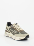 Premiata – Sneaker aus Veloursleder und Mesh beige