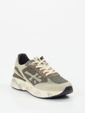Premiata – Sneaker aus Veloursleder und Mesh beige