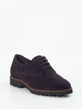 Sioux – Derby-Schnürschuh aus Veloursleder Dunkelviolett