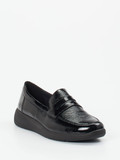 Solidus – Loafer aus Lackleder schwarz glänzend